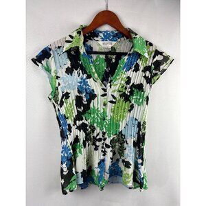 Women’s Allison Taylor Size Medium Multi Color Button Up Blouse